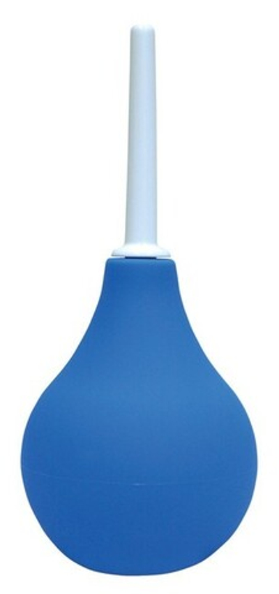 Анальный душ с жестким наконечником Б7 150 мл (Цвет: синий с белый)