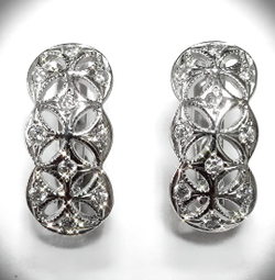 Серьги серебро Эстерелла