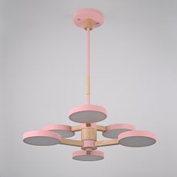 Люстра на штанге TURNA DBL L6 Pink