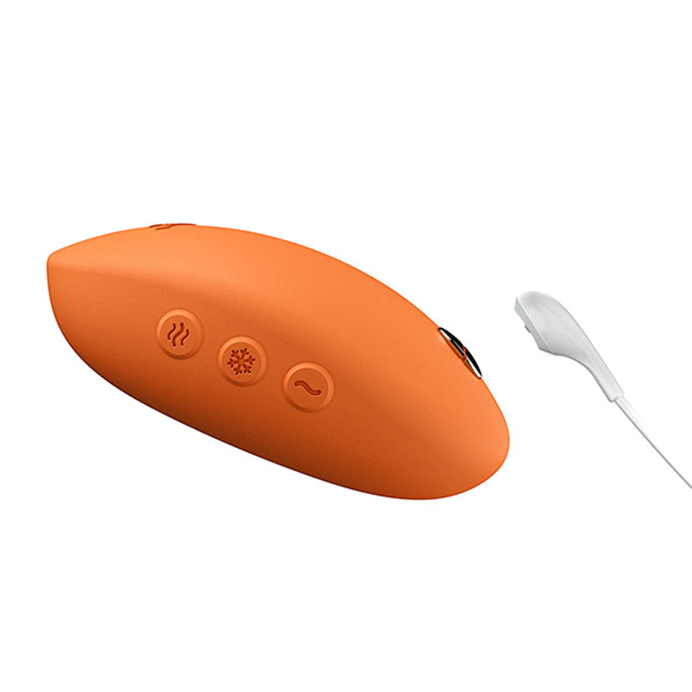 Оранжевый клиторальный вибратор 9,6см We-Vibe Temp Heating & Cooling Massager Tangerine SNHS1SGA