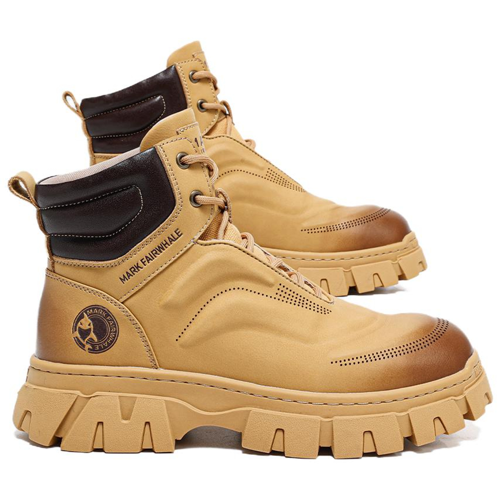 FAIRWHALE Short Mid Calf Combat Boots Men"s