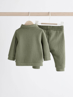 Лонгслив и джоггеры в комплекте для малышей Next K90-056, Хаки