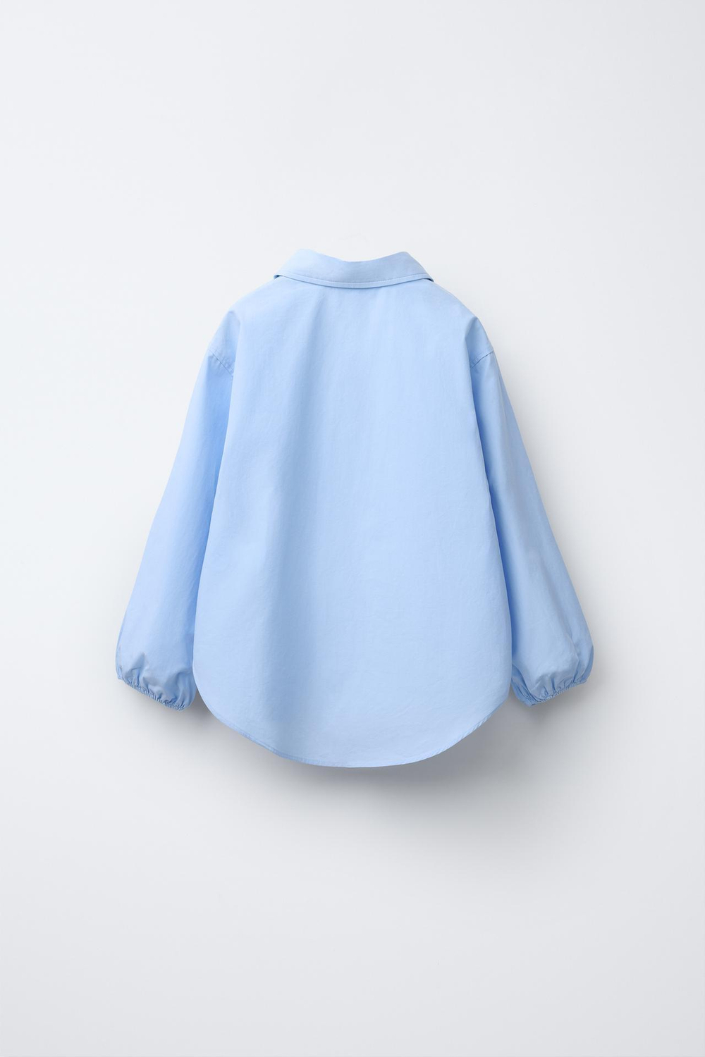 ZARA РУБАШКА С КЛАССИЧЕСКИМ ВОРОТНИКОМ, СИНИЙ