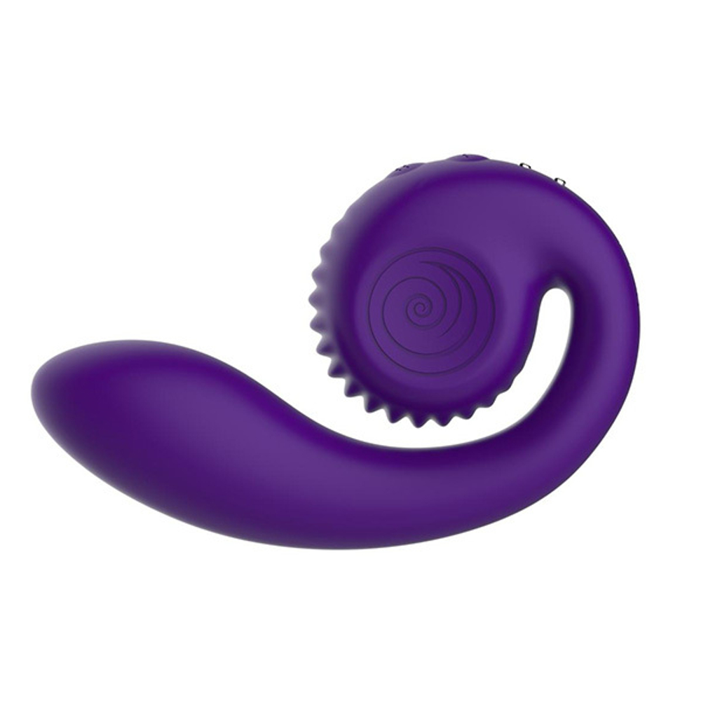 Фиолетовый вибромассажёр SVibe Gizi Snail Purple VG-P