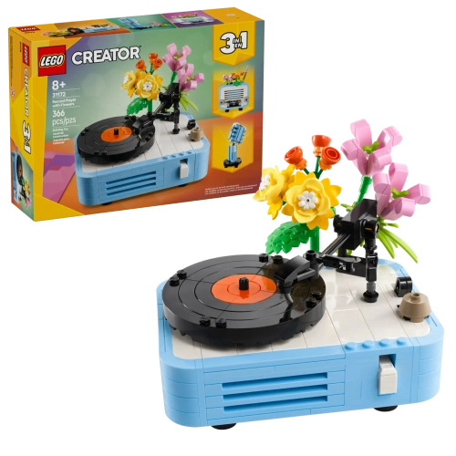 Конструктор LEGO Creator 3in1 31172 Проигрыватель пластинок с цветами