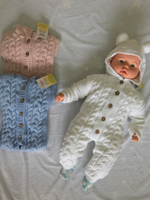 Комбинезон на кнопках вязаный с подкладом (Мамина радость) (Размер: 26)