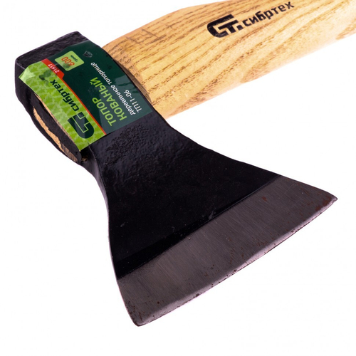 Топор 600 г, кованый, в сборе, деревянное топорище, Сибртех ТП11-06, 21617