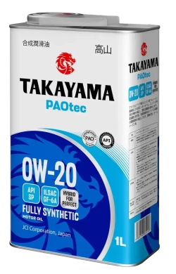 TAKAYAMA ILSAC GF-6A 0w20 PAOtec 1л метал