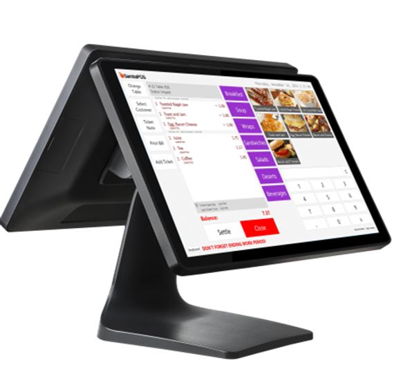 Сенсорный моноблок POScenter POS-A1 (15,6&quot;,P-CAP, RK3568, 2Gb/32Gb, WiFi, BT, MSR)Android 11 + 15.6&quot;