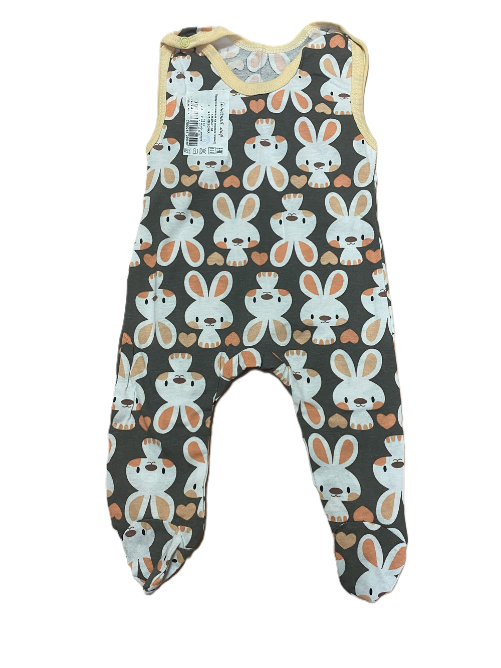 Ползунки длинные на кнопках из кулирки (100% хлопок) на рост 68 см