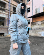 Женская горка Валькирия флис / осень-зима / серо-голубой