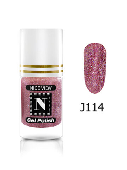 Nice View Гель-лак для ногтей Luma Glitte, J-114, Geraldine, 7 мл