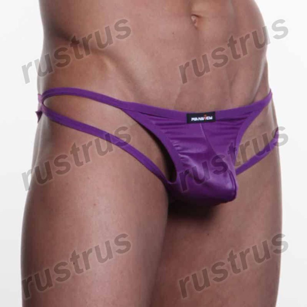 Мужские трусы слипы фиолетовые MENVIEW