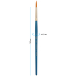 Кисть художественная синтетика Гамма "Галерея", круглая №6, короткая ручка