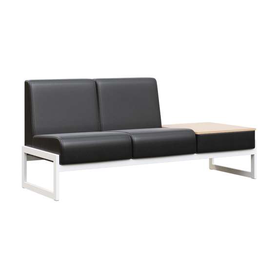 Module Диван двухмест. столик унив. MD.D2-ST2 Oregon 16/Акация Лорка/Металл Белый 1855*700*800