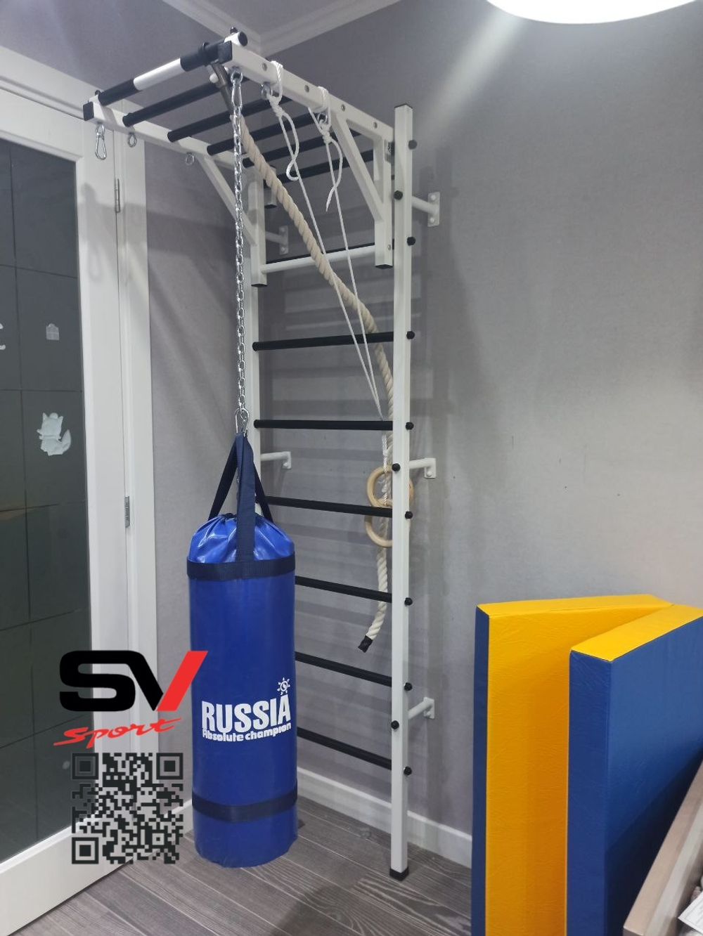 Монтаж шведской стенки Sv Sport в бетонные, кирпичные стены