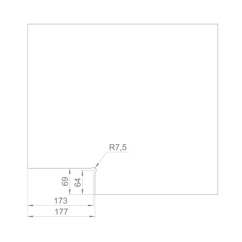 Петля-доводчик для стеклянной двери Range.GL.H10 BL черный