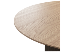 Стол обеденный Type D 100 см основание D 43 см (натуральный дуб, черный)