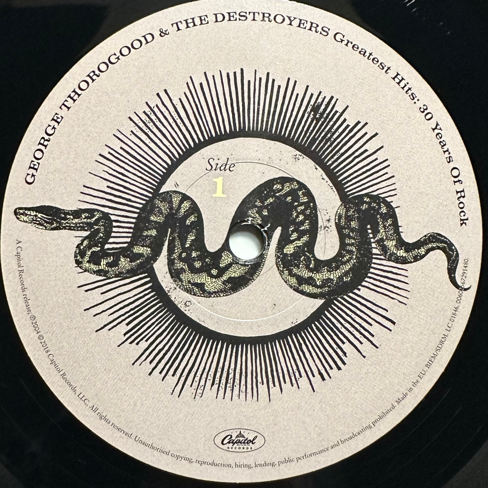 George Thorogood & The Destroyers - Greatest Hits: 30 Years Of Rock 2LP (Европа 2018г.)