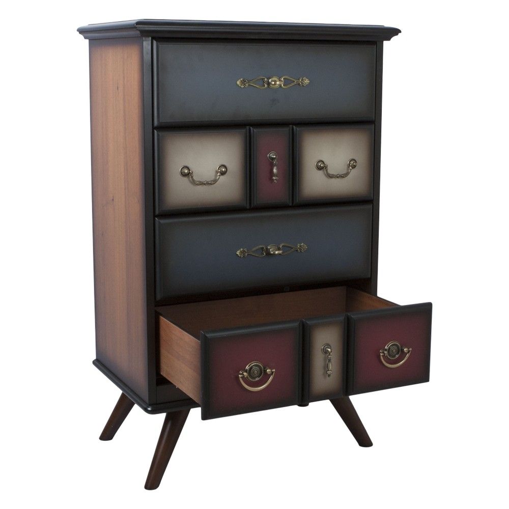 Комод Пандора - 1 с 4 ящиками Орех Mix