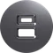 Donel D16 Сталь Накладка для розеток USB