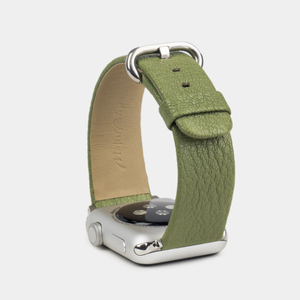 Ремешок для Apple Watch 40/41/42 mm из кожи козы, оливкового цвета