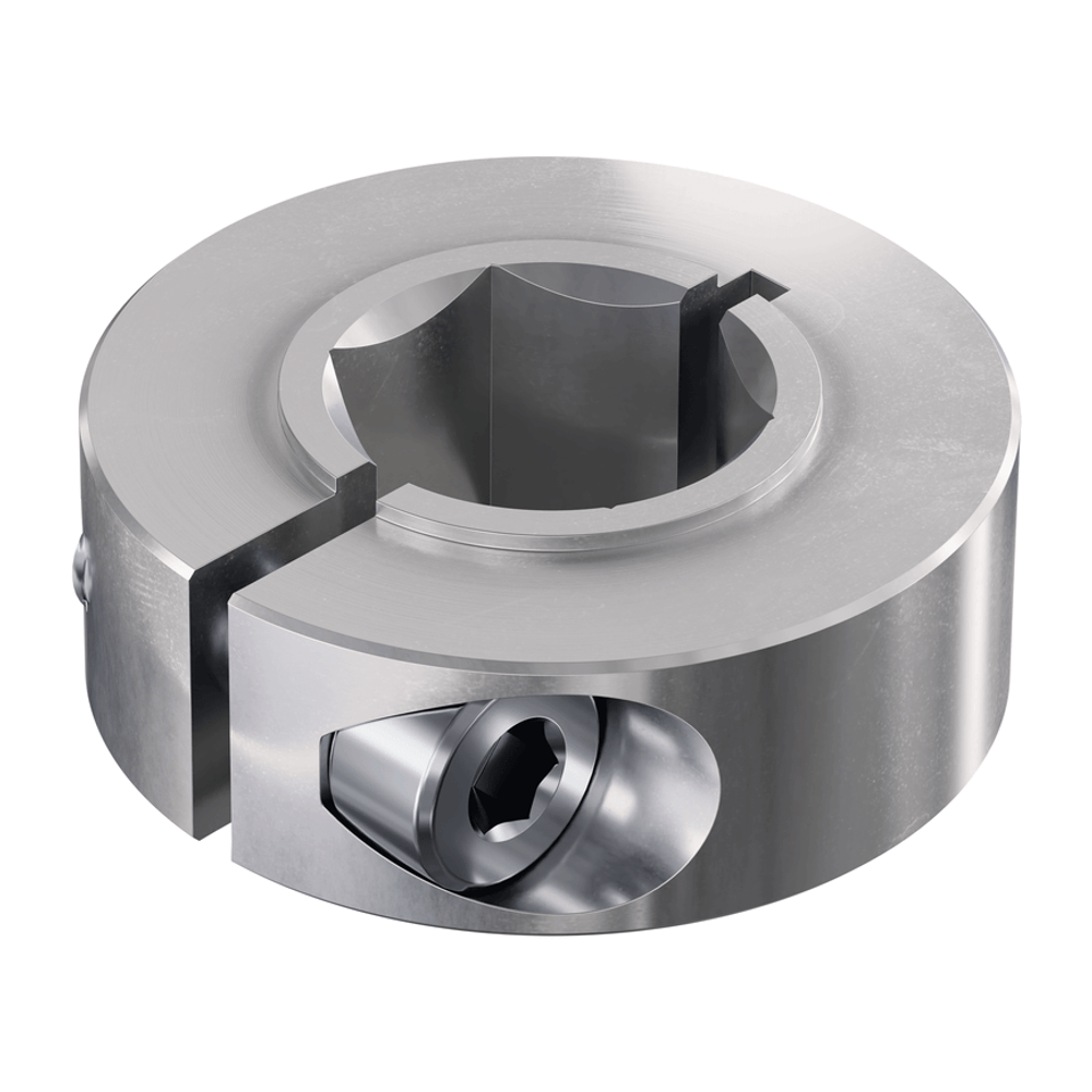 2910 Series Aluminum Clamping Collar (12mm REX™ ID x 26mm OD, 10mm Length)