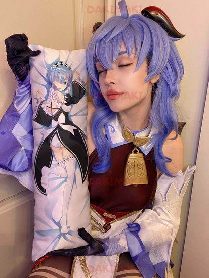 Мини дакимакура Рем из Re:Zero. Жизнь с нуля в альтернативном мире арт. M0119, 60х20 см