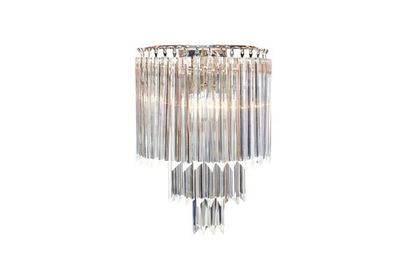 Бра настенное для спальни 54x39x20см Garda Decor со стеклянным декором