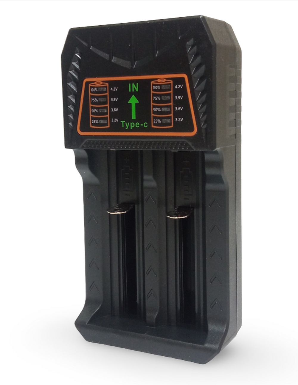 Зарядное уст-во для аккумуляторов 18650+ USB питание FirstWei