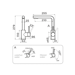 Кухонный смеситель Omoikiri Nakagawa 2 Plus-LG