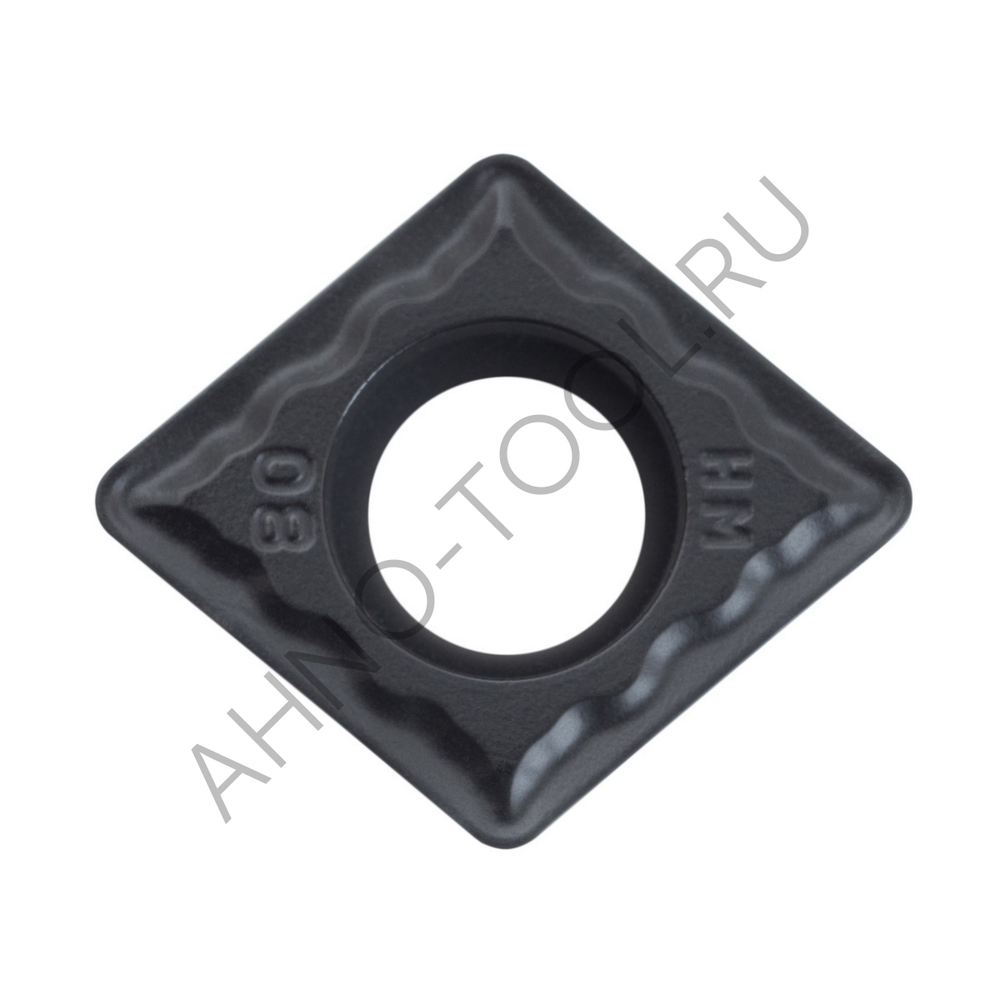 Пластина твердосплавная ISO CCMT09T308-PSA ACP20B AHNO по стали, получистовая