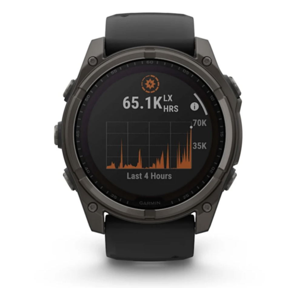 Смарт-часы Garmin Fenix 8 - 51 мм,SOLAR, Sapphire, темно-серый корпус, черный силиконовый ремешок