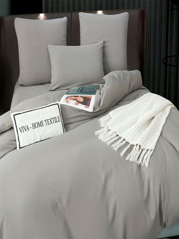 Комплект постельного белья Однотонный Сатин CS055 1.5 спальный наволочки 50-70