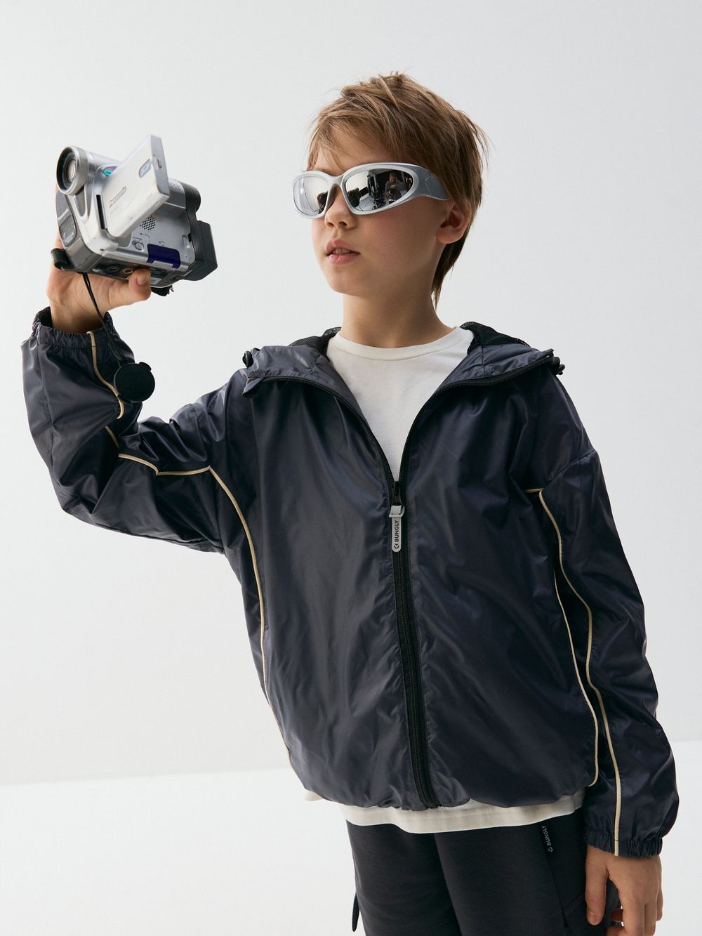 Ветровка на сетчатой подкладке "Графит" 7+