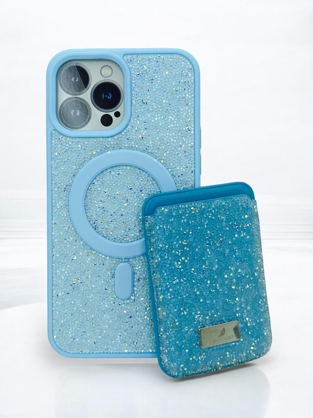 Чехол Swarovski с картхолдером для iPhone 12/12PRO