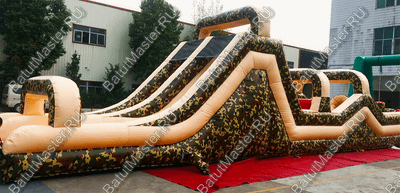 Надувная полоса препятствий "Патриот" 24*3*5 м