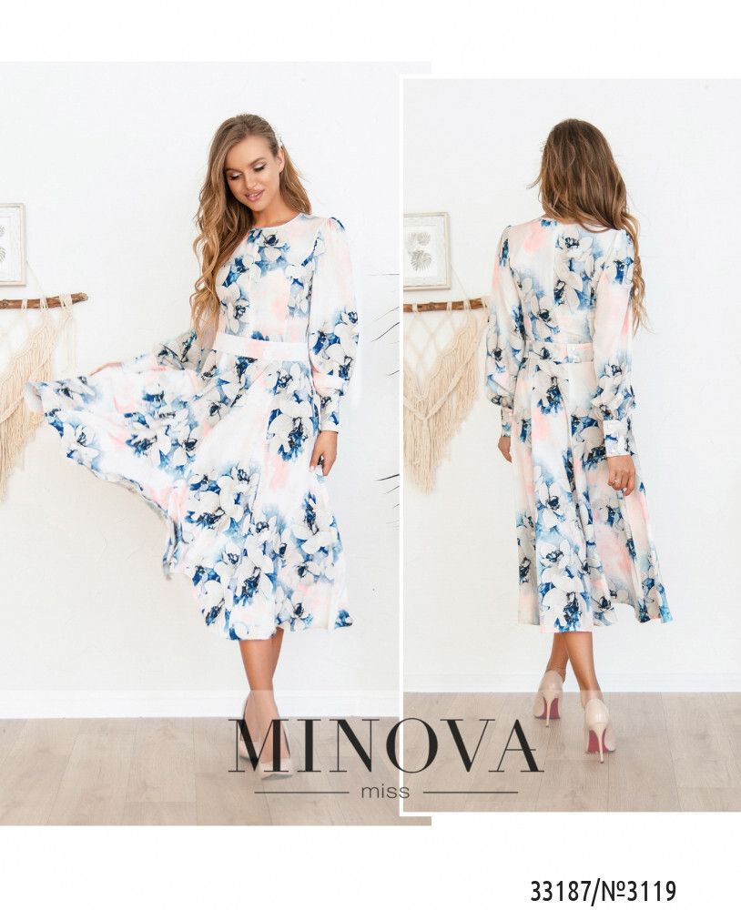 Платье 3119-пудра Minova