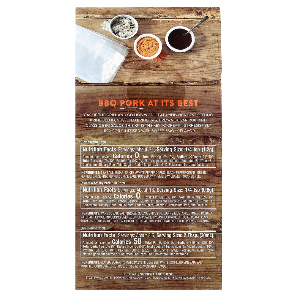 Urban Accents, Набор для свинины Sweet & Smoky BBQ, 198 г (7 унций)