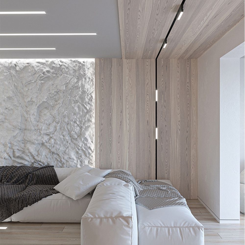 ULB-M80-12W-4000K-35 BLACK Светильник-прожектор линейный светодиодный трековый. Для магнитных шинопроводов. 900 Лм. Белый свет 4000К. Черный. ТМ Uniel