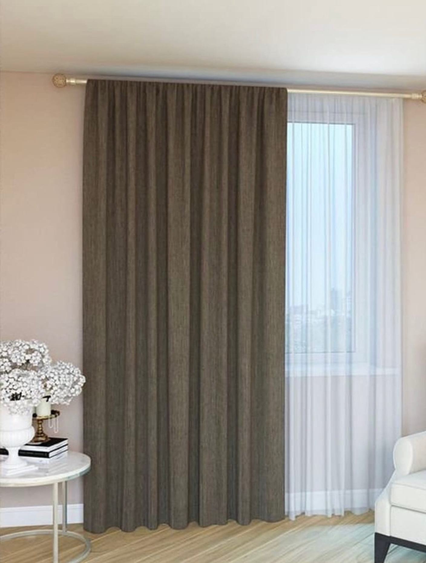 Двухсторонние портьеры Меланж