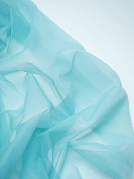 Сетка корсетная пастельно-бирюзовая неэластичная отрезами