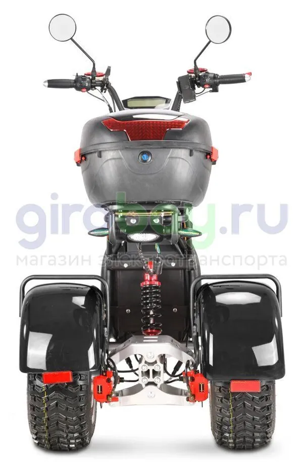 Электроскутер WHITE SIBERIA IKRA 5000w - (Черный) фото 6 фото №8