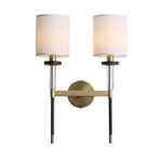 SL1404.301.02 Светильник настенный ST-Luce Латунь/Прозрачный E14*2 40W ВЕРИТАС