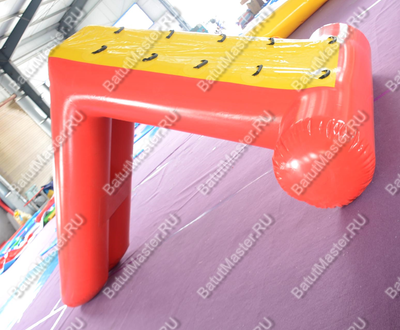 Надувной водный аттракцион «Приключения на скалах» красно-желтый, 3,5*2,5*2 м