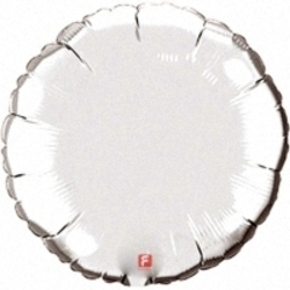 Р 18" Круг Металлик серебро 40 см.