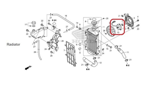 19080-KZZ-J01. MOTOR ASSY., FAN (T.RAD). Honda CRF250L-Rally 2017-2020