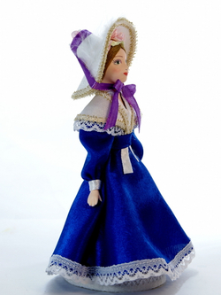 Кукла коллекционная Барышня в летнем платье 19 века