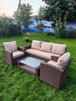 Комплект мебели из искусственного ротанга Сантьяго Terrace Set Шоколад