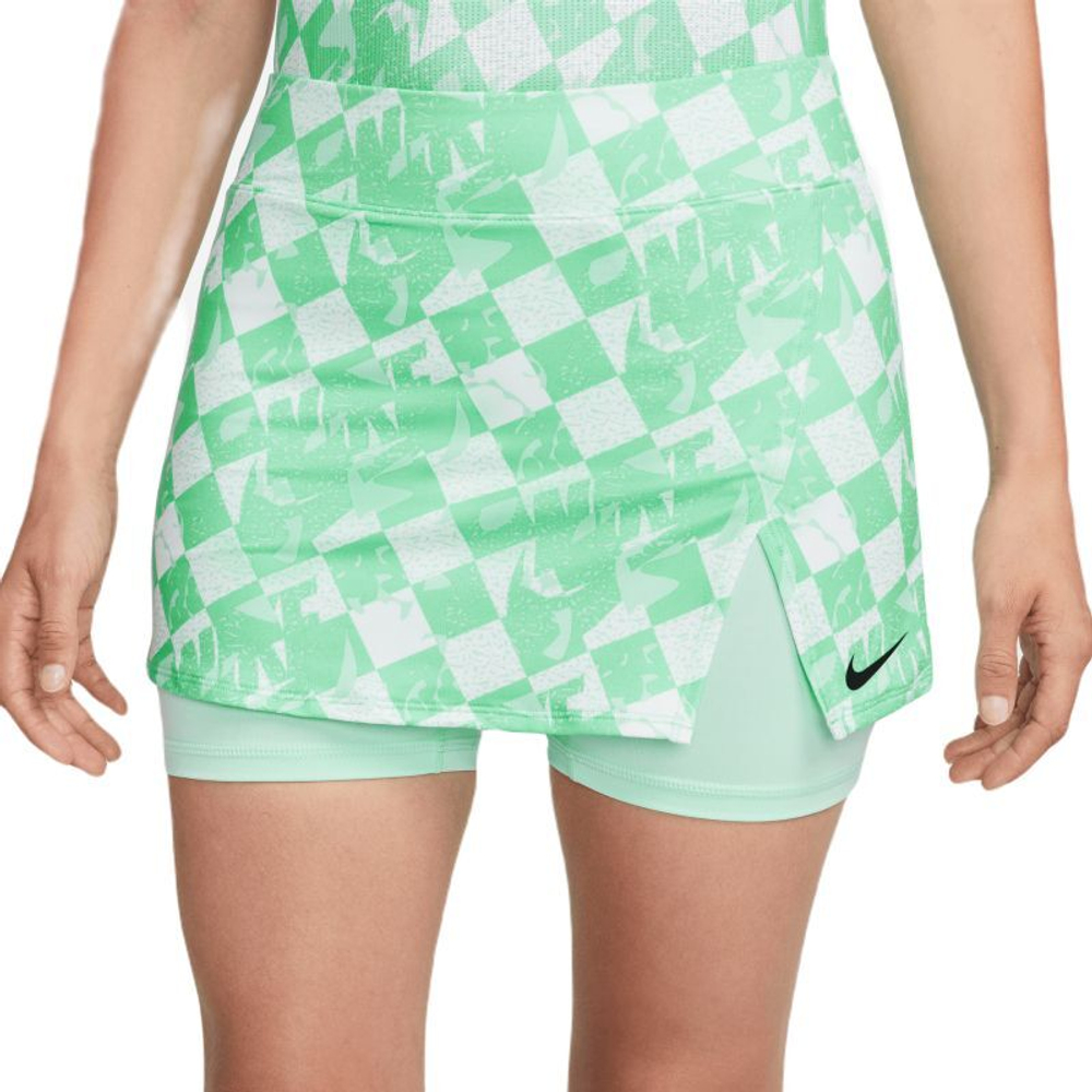 Теннисная юбка Nike Court Dri-Fit Printed Victory Skirt - mint foam/black